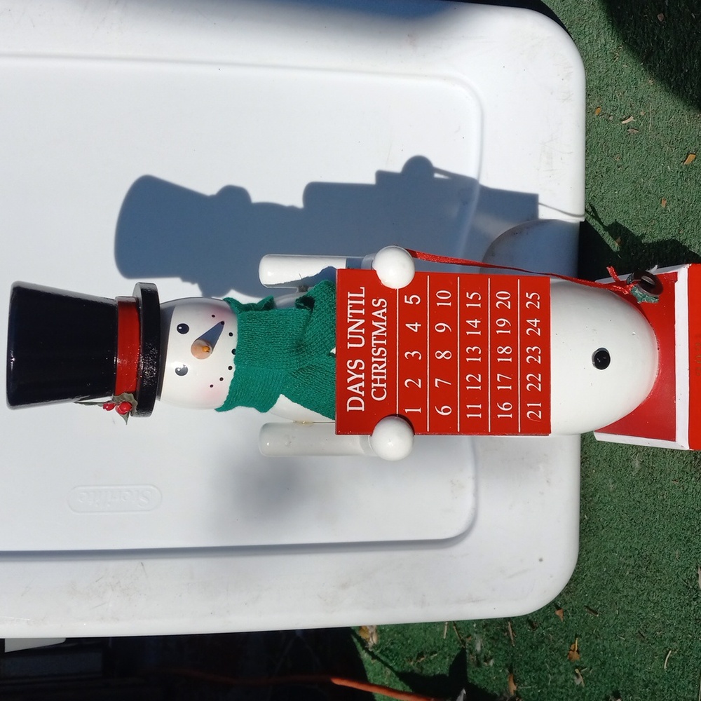 Christmas Snowman Magnetic Countdown Calendar